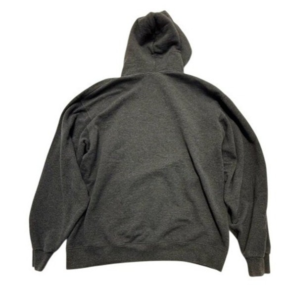 Jerzees NuBlend California Bear Graphic Hoodie Men's Size Large Dark Gray - Picture 3 of 4